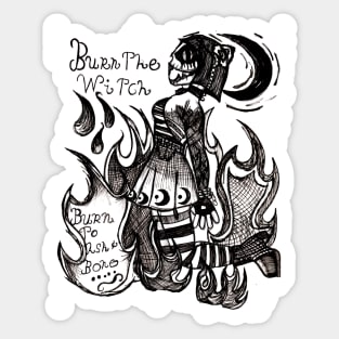 Burn the Witch Sticker